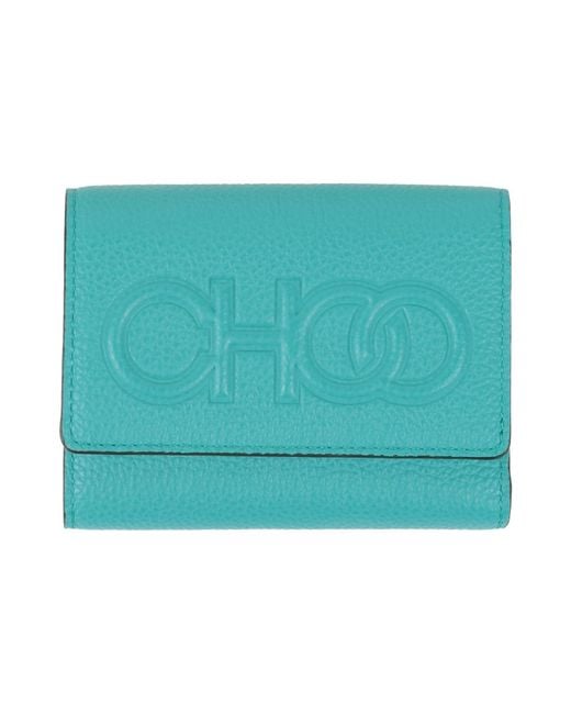 Jimmy Choo Blue Wallet Leather