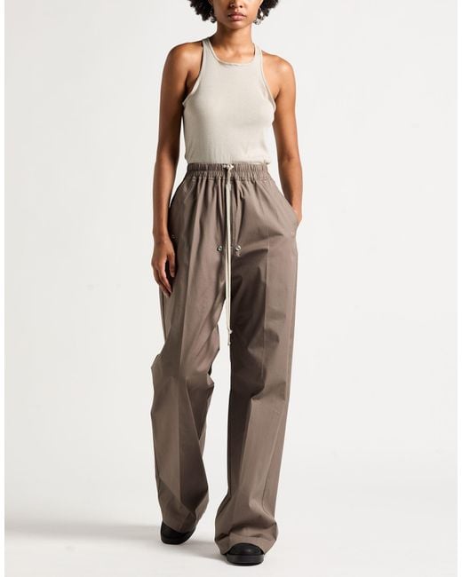 Rick Owens Natural Pants Cotton, Elastane