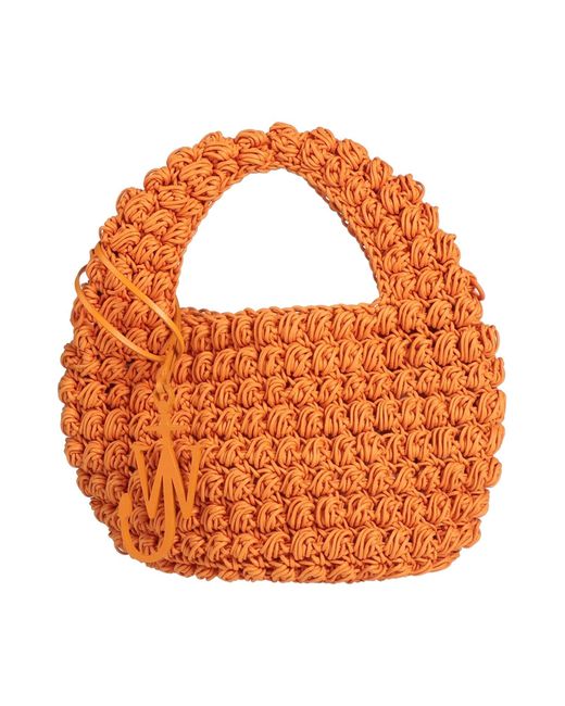 J.W. Anderson Orange Handbag Textile Fibers, Leather