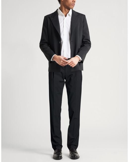 Lardini Blue Pants Wool, Elastane for men