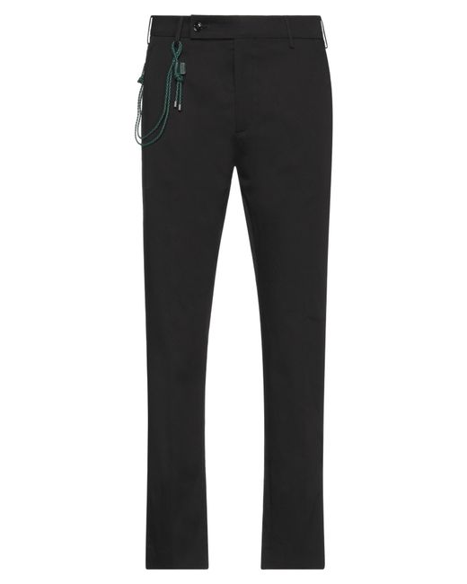 Berwich Black Pants Cotton, Elastane for men