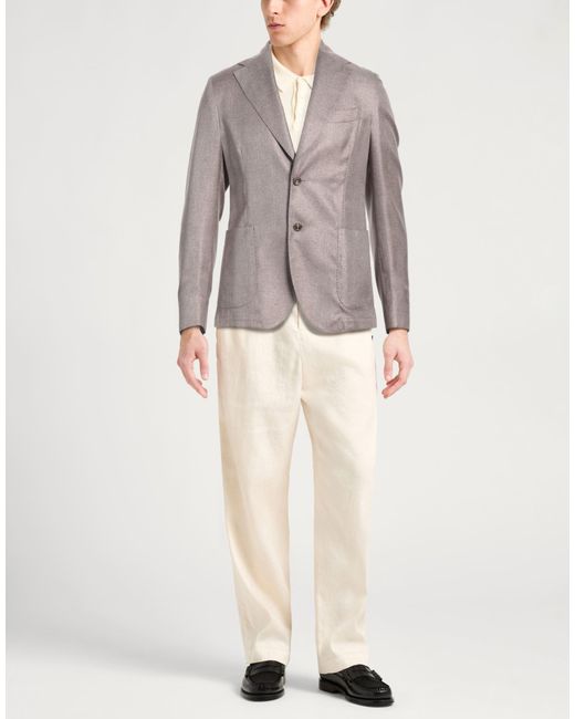 Tombolini Gray Blazer Silk for men