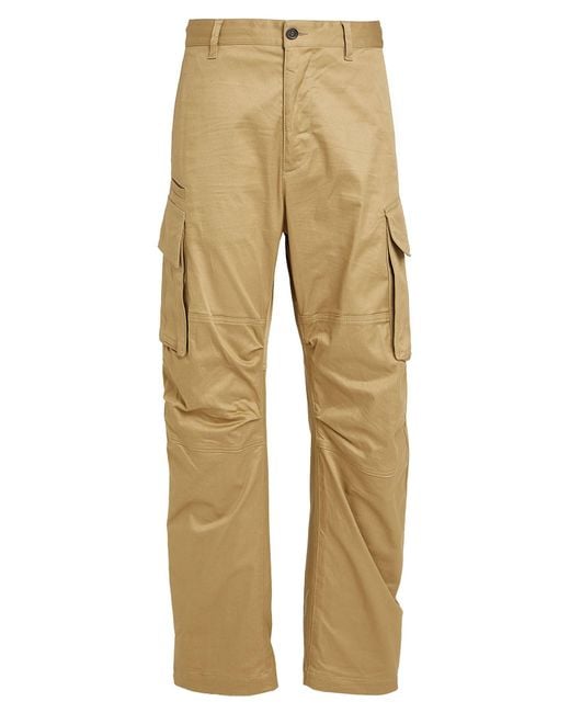 DSquared² Natural Khaki Pants Cotton, Elastane for men