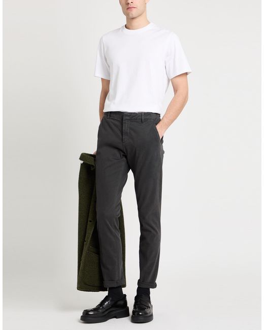Dondup Gray Pants Cotton, Elastane for men