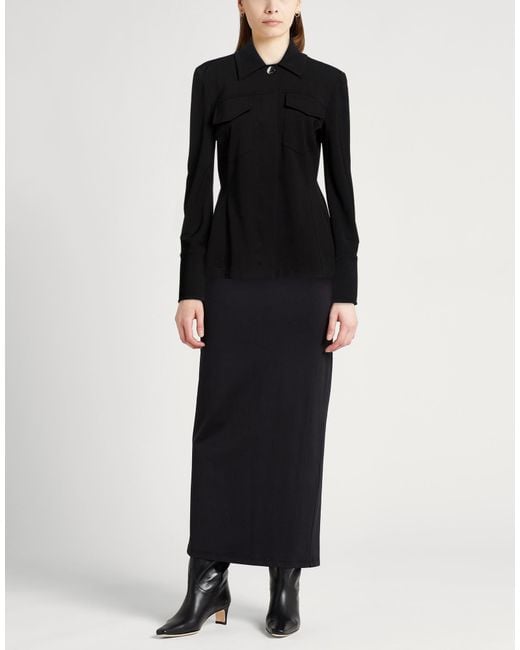 Sportmax Black Shirt Viscose, Polyamide, Elastane