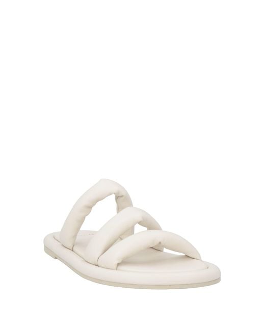 Barracuda White Sandals Leather