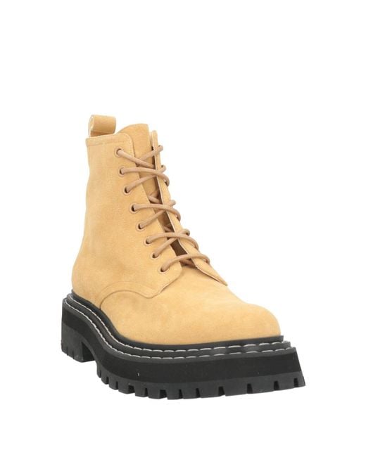 Proenza Schouler Natural Sand Ankle Boots Calfskin