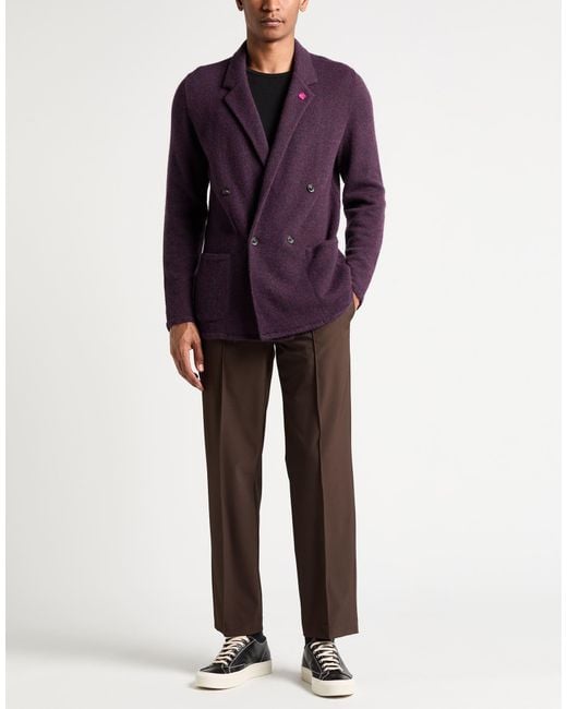 Lardini Purple Blazer for men