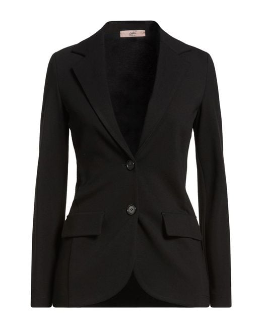 Carla G Black Blazer Viscose, Polyamide, Elastane