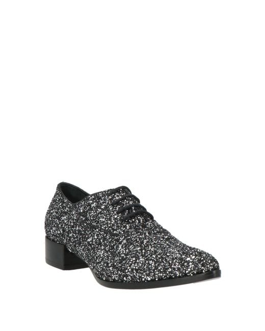 Giancarlo Paoli Gray Lace-Up Shoes Leather