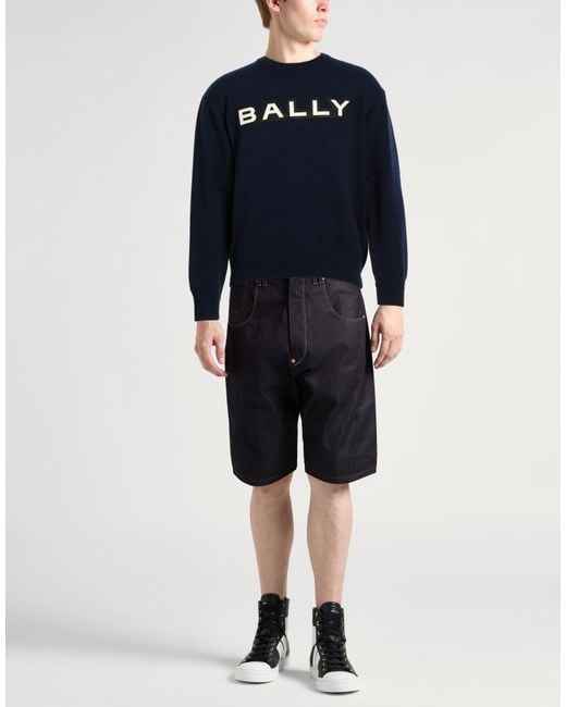 Bally Blue Sweater Wool for men