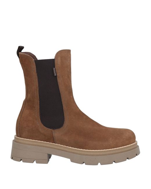 Nero Giardini Brown Camel Ankle Boots Soft Leather