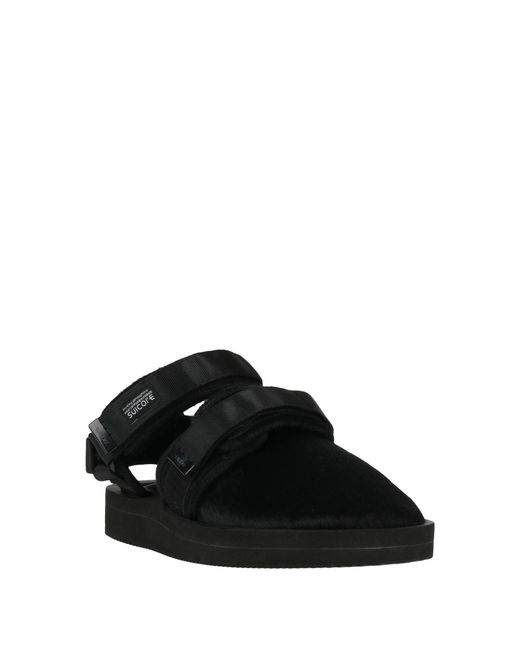 Suicoke Black Sandals for men
