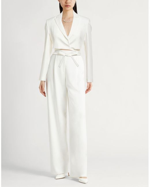 Liu Jo White Better Blazer Polyester, Elastane