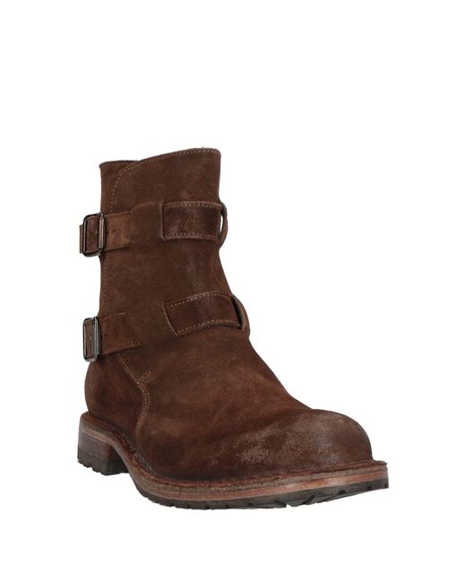 Moma Brown Ankle Boots Leather