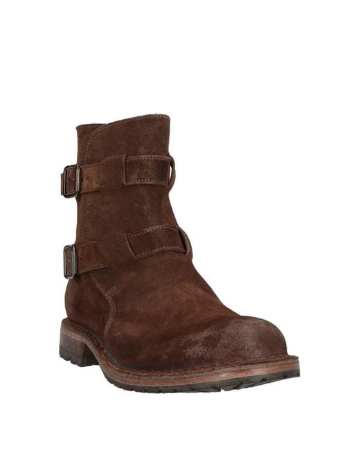 Moma Brown Ankle Boots Leather