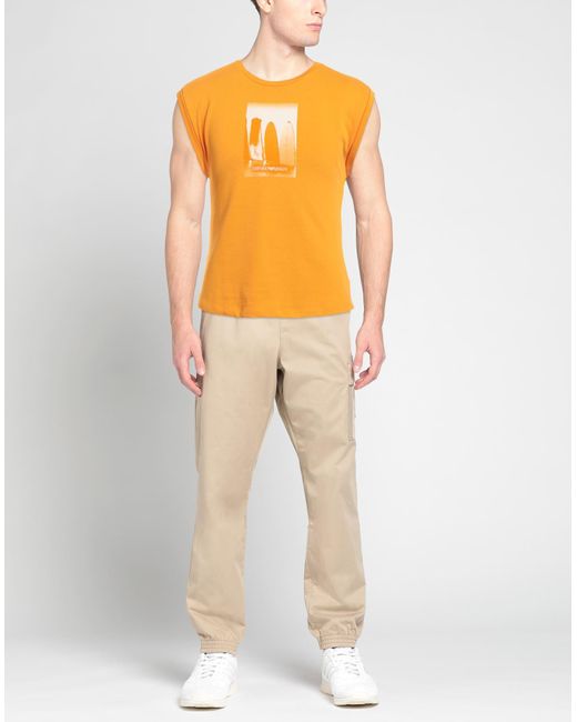 Emporio Armani Orange T-shirt for men