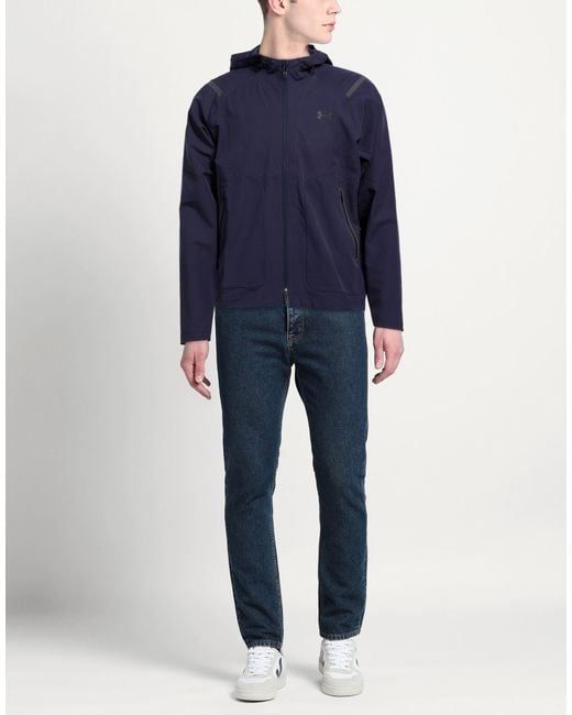 Under Armour Blue Jacket Polyester, Elastane for men