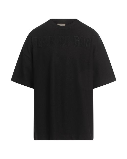 Fear Of God Black T-Shirt Merino Wool for men