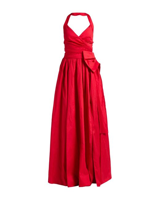Babylon Red Maxi Dress Polyester