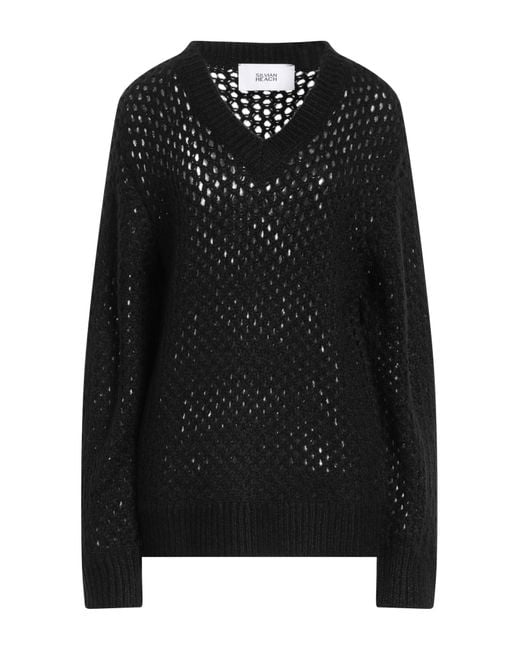 Silvian Heach Black Sweater Nylon, Acrylic
