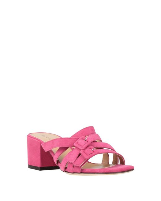 Sergio Rossi Pink Sandals Leather