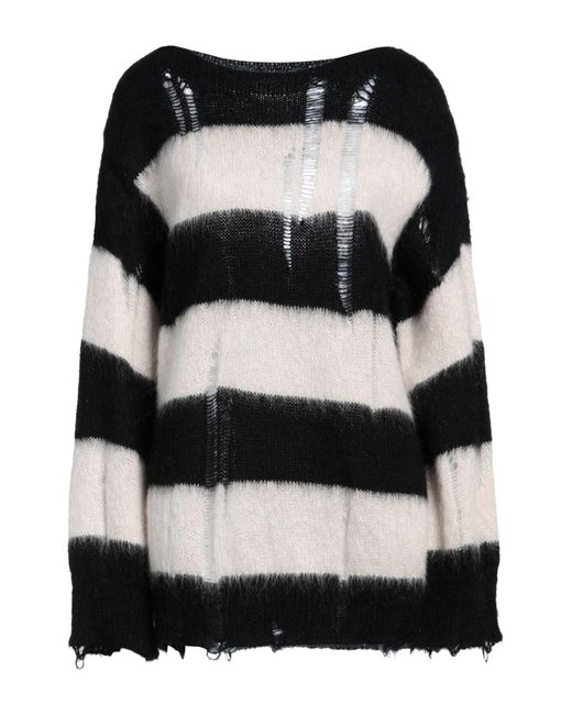 Kaos Black Cream Sweater Acrylic, Mohair Wool, Polyamide