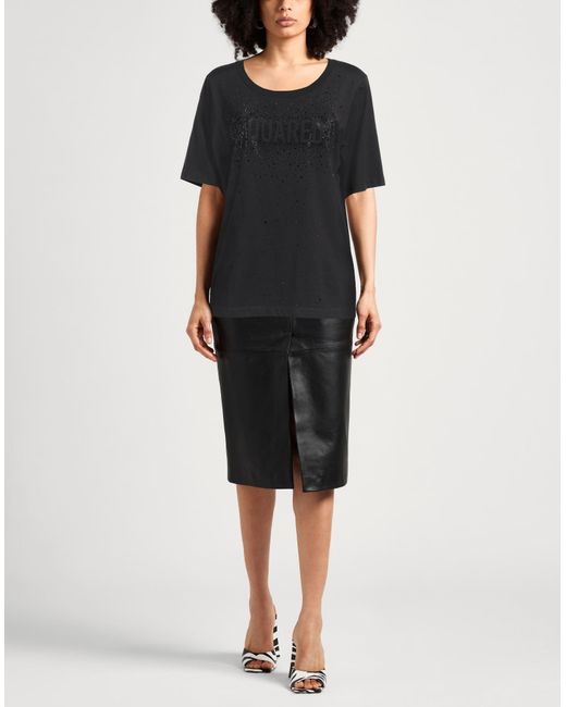 DSquared² Black T-Shirt Cotton