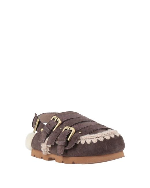 Mou Brown Mules & Clogs