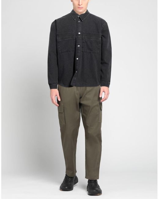 The Kooples Black Denim Shirt for men