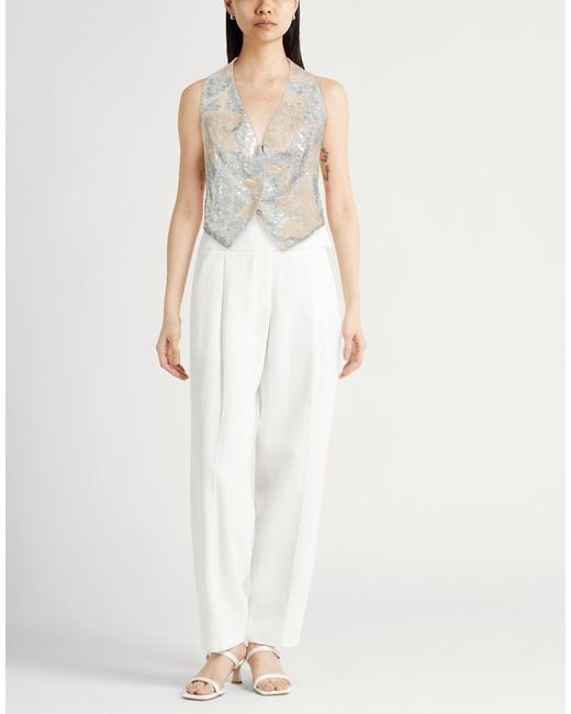 Brunello Cucinelli White Top Linen