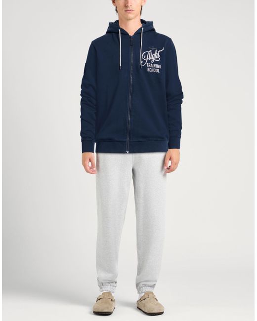 Aeronautica Militare Blue Midnight Sweatshirt Cotton for men