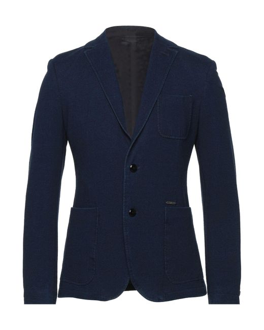 Guess Flannel Suit Jacket in Dark Blue (Blue) for Men | Lyst UK