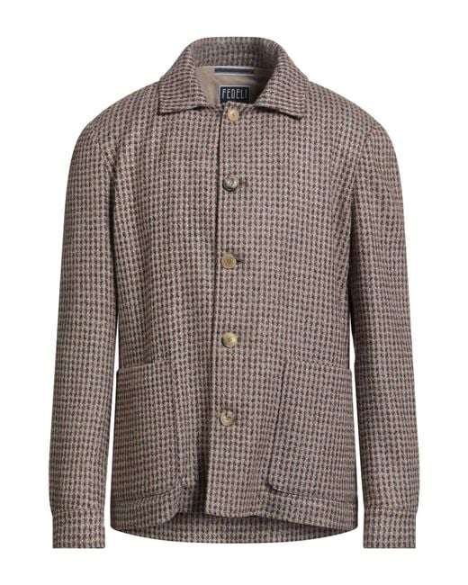 Fedeli Brown Jacket for men