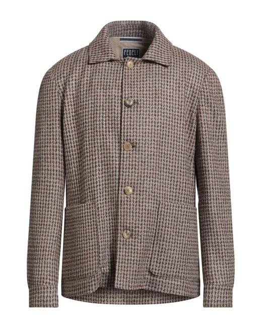 Fedeli Brown Jacket for men
