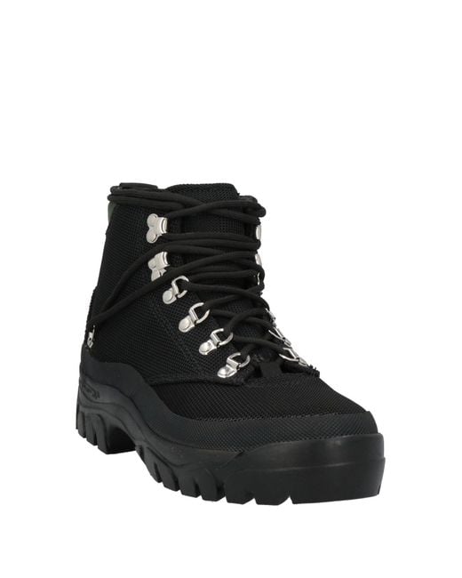 Reese Cooper Black Ankle Boots Leather, Textile Fibers for men