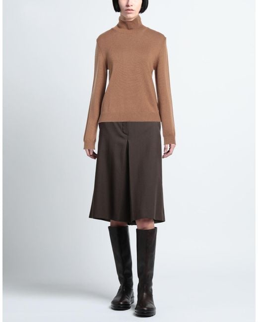 Ballantyne Brown Camel Turtleneck Wool