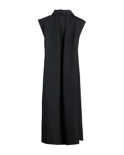 Marni Black Overcoat & Trench Coat Cotton