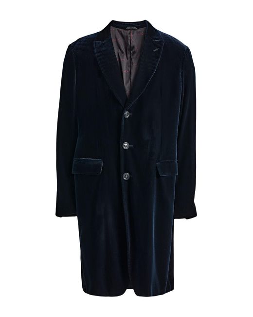 Giorgio Armani Blue Overcoat & Trench Coat for men