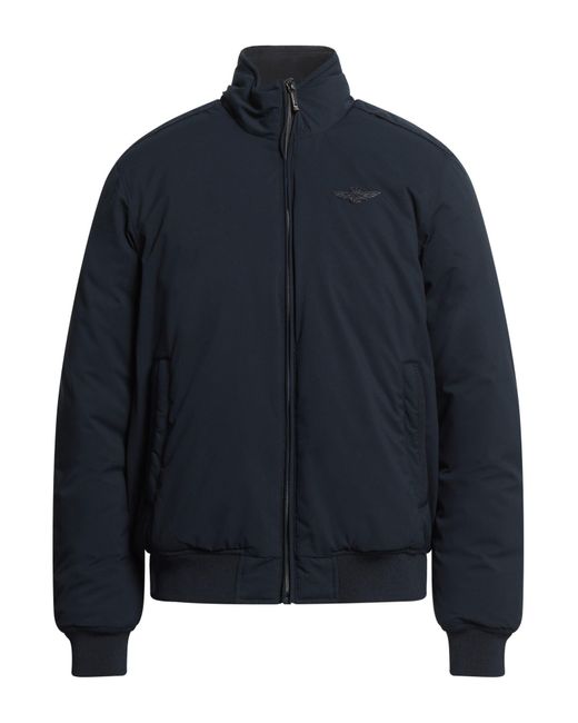 Aeronautica Militare Blue Jacket Polyester for men