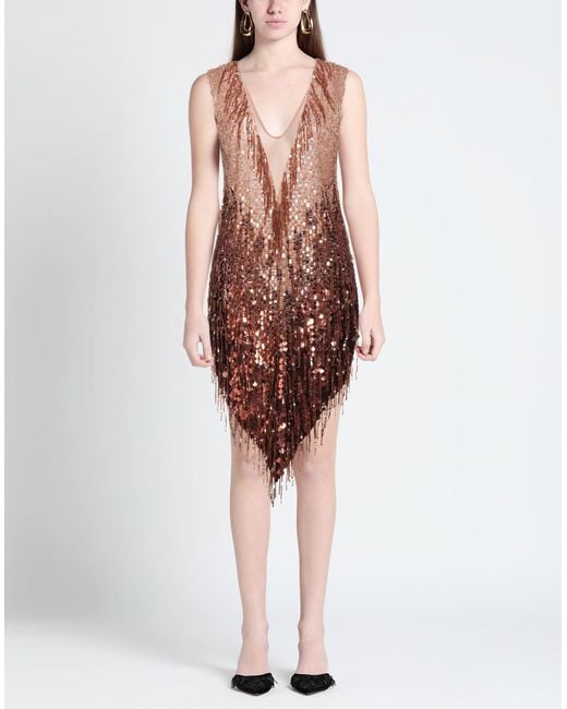 Elisabetta Franchi Brown Mini Dress