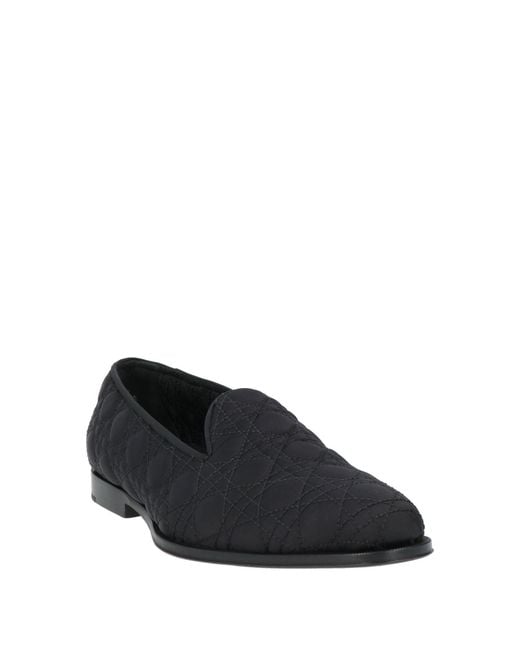 Dior Black Loafers Polyamide for men