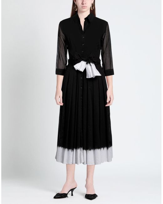Samantha Sung Black Midi Dress