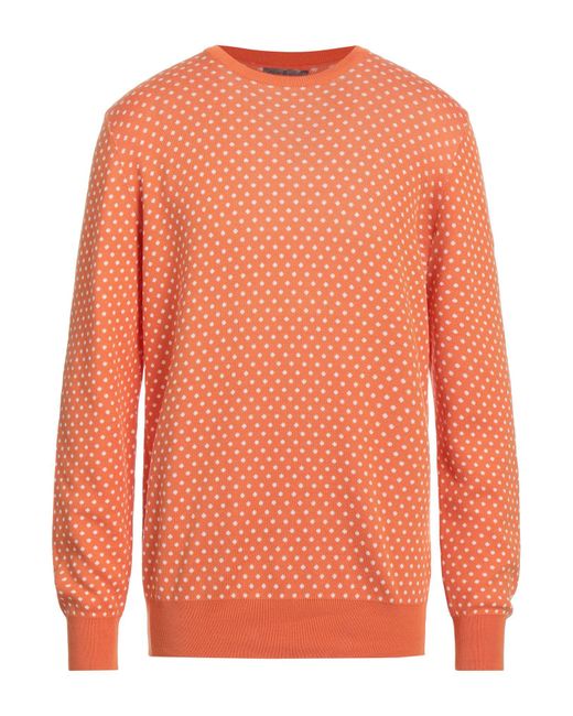 Della Ciana Orange Sweater for men