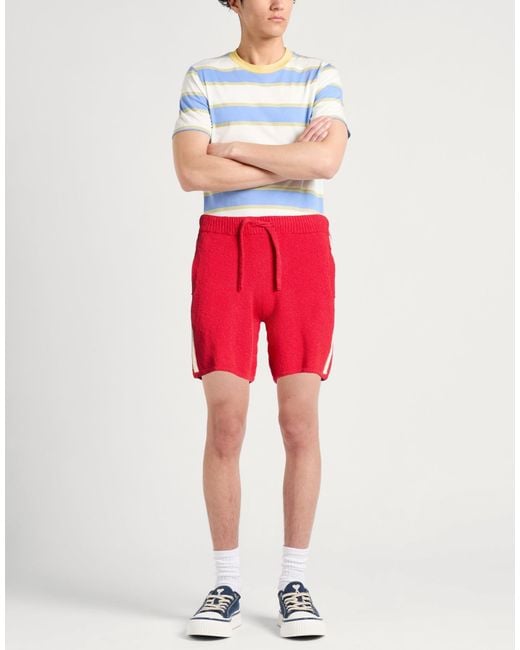 Laneus Red Shorts & Bermuda Shorts for men