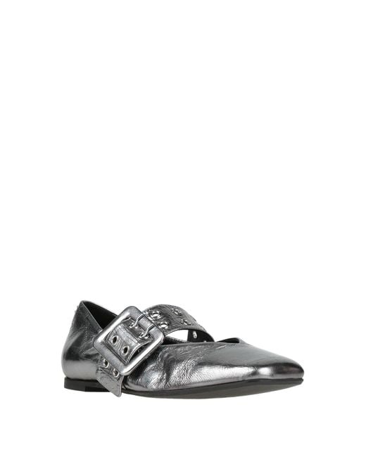 Halmanera White Ballet Flats Leather