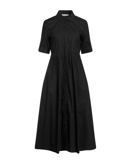 Caractere Black Midi-Kleid
