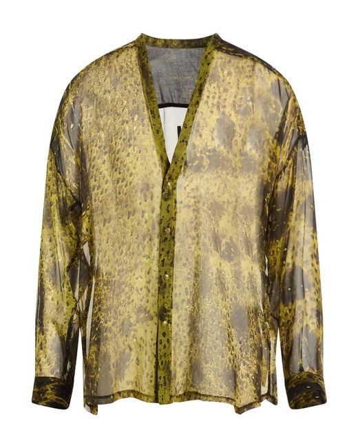 Rick Owens Green Shirt for men