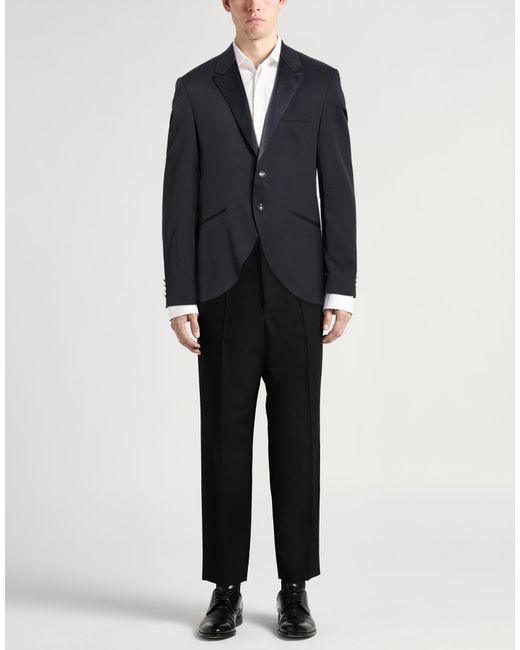 ARAX GAZZO Black Cerimonia Blazer Polyester, Viscose, Lycra for men