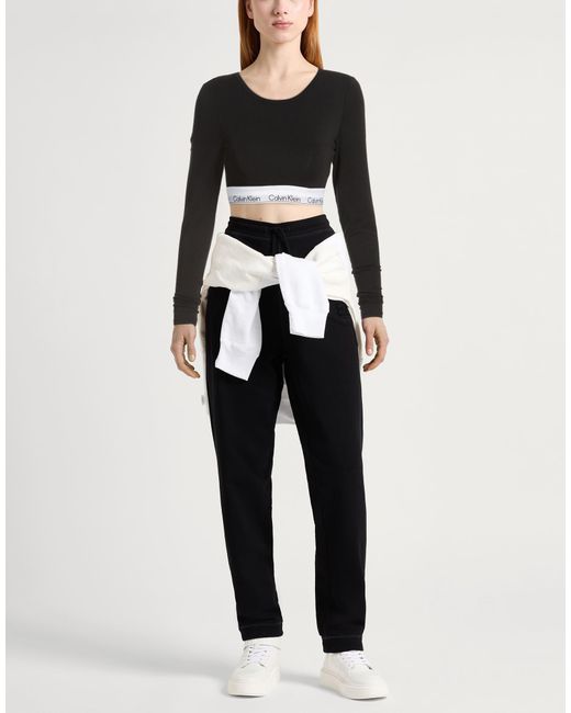 Calvin Klein Black Top Cotton, Modal, Elastane